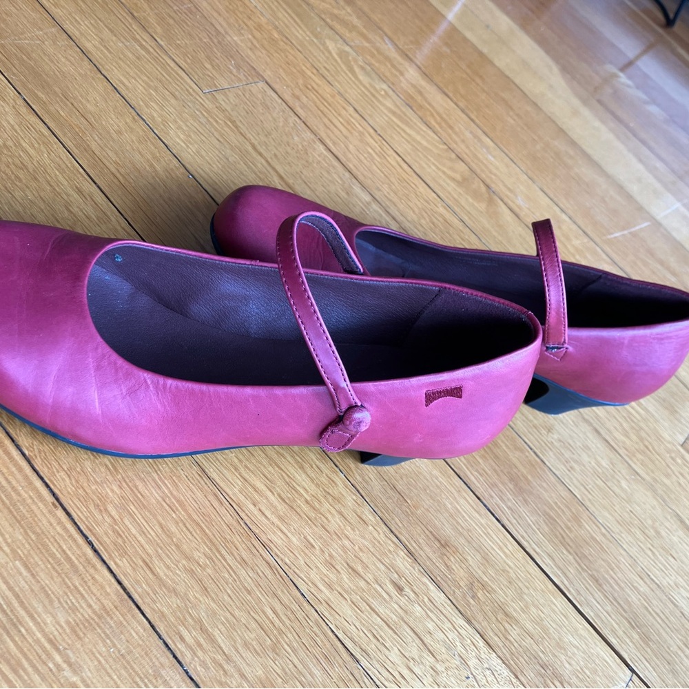 Camper Women's Red Mary Jane Shoes - Model Helena - Picture 6 of 6